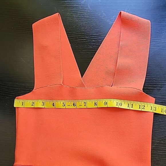 A.L.C Nwt Ali Orange Bandage Dressl - Picture 9 of 14
